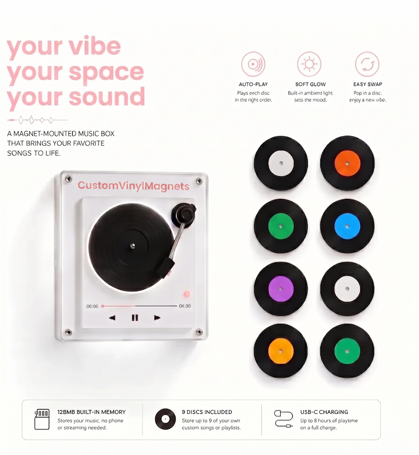 CustomVinylMagnet™ Music Box